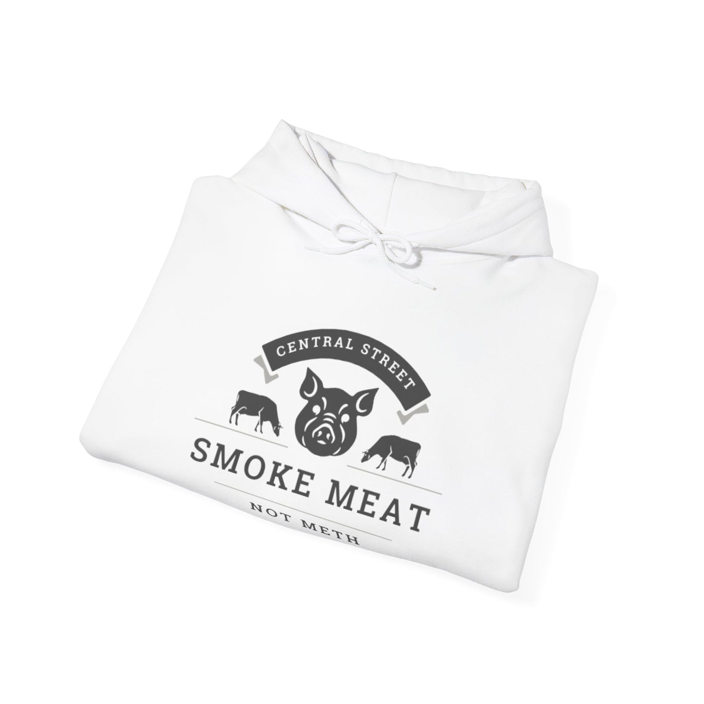 SMOKE MEAT NOT METH Unisex Heavy Blend™ Hooded Sweatshirt