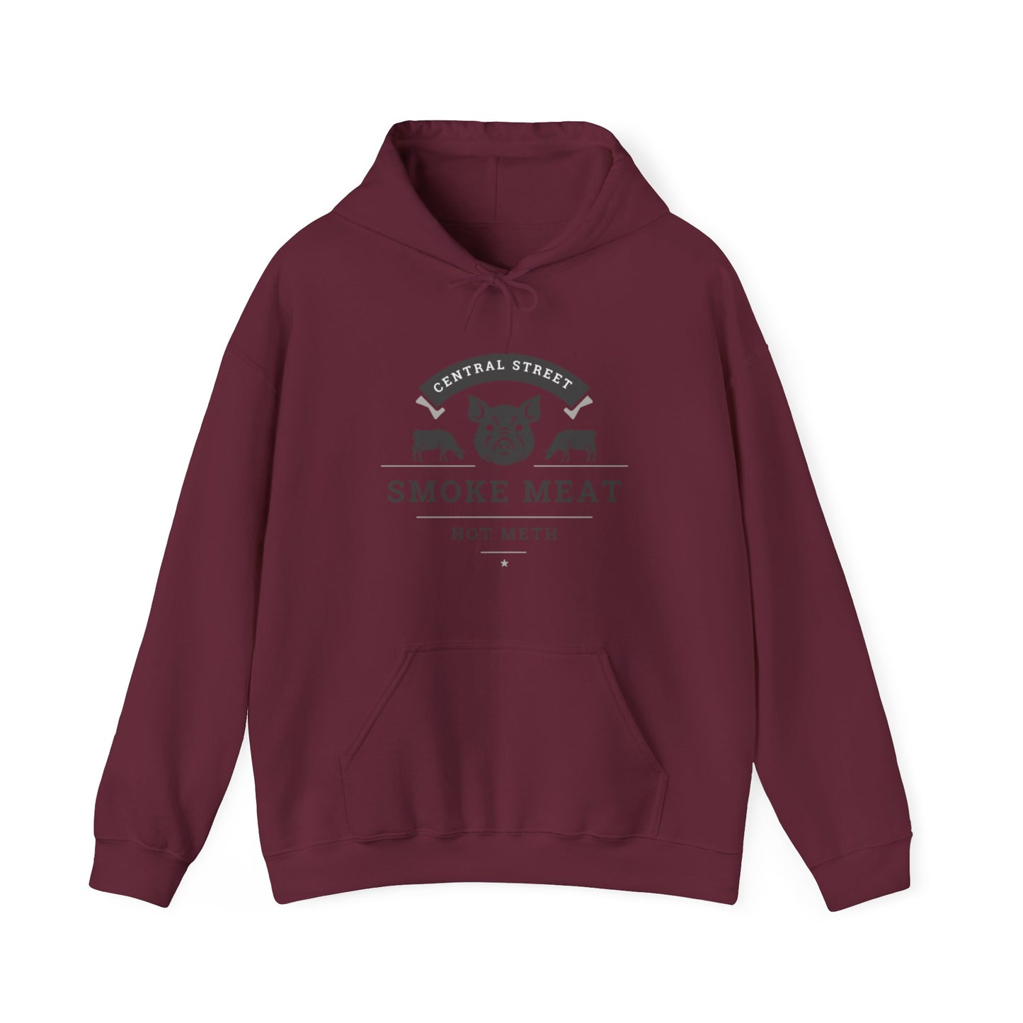 SMOKE MEAT NOT METH Unisex Heavy Blend™ Hooded Sweatshirt
