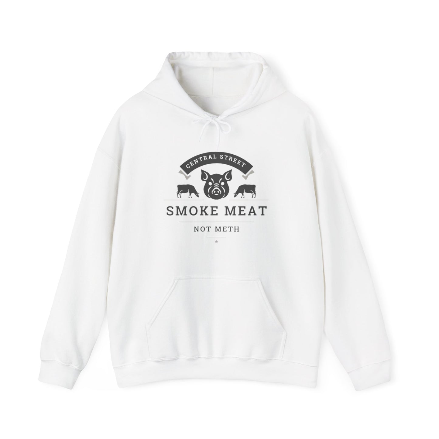 SMOKE MEAT NOT METH Unisex Heavy Blend™ Hooded Sweatshirt