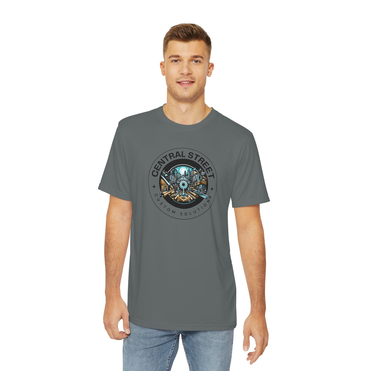 CENTRAL STREET Men's Polyester Tee (AOP)