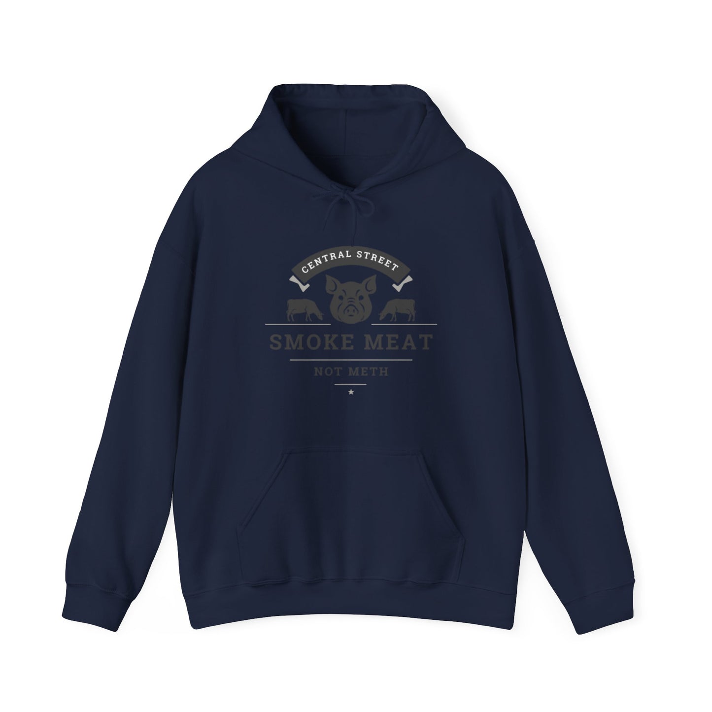 SMOKE MEAT NOT METH Unisex Heavy Blend™ Hooded Sweatshirt
