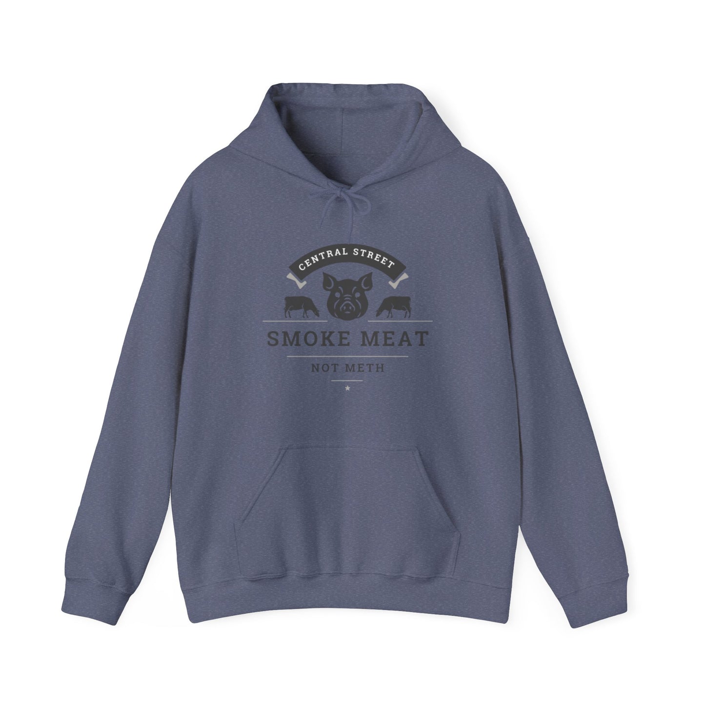 SMOKE MEAT NOT METH Unisex Heavy Blend™ Hooded Sweatshirt